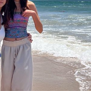 Natural Life Boho patterned multicolor tube top, scrunchie, scarf, headband